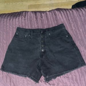Madewell Button Fly High Rise Shorts
